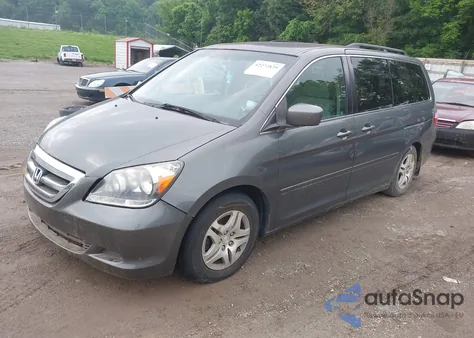 2007 Honda Odyssey Ex z USA, uszkodzony, nr VIN 5FNRL38487B452992